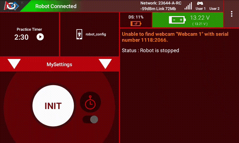 A GIF showing Settings in action